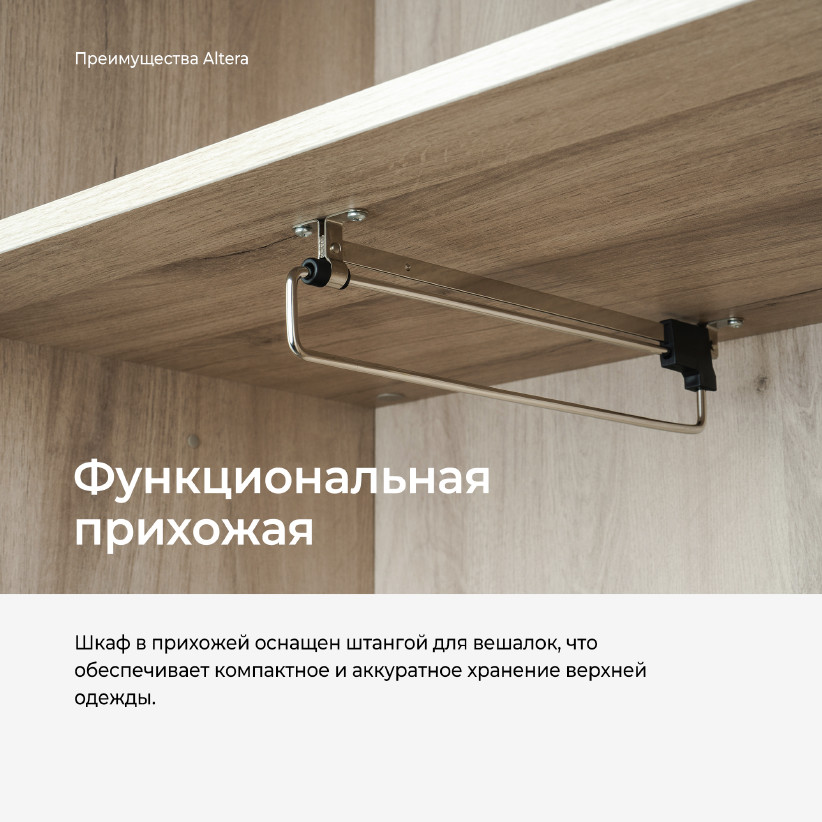Двухдверный шкаф с вешалкой ALTERA AL2149.4