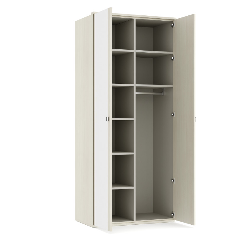 Двухдверный шкаф с зеркалом ELEGANTE LE5461.4