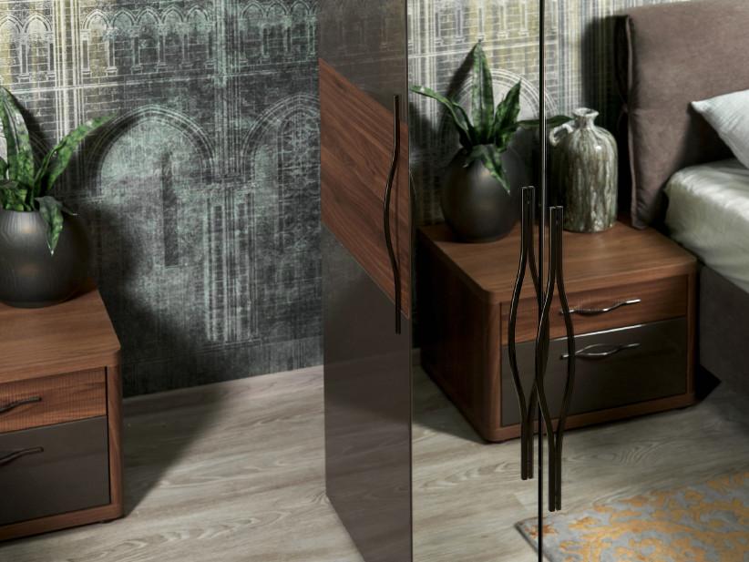 Двухдверный шкаф с зеркалом SAVONA AT0522.1