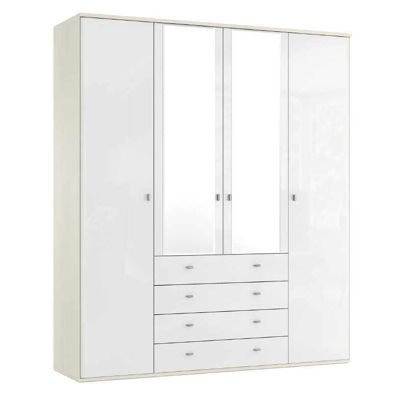 Четырехдверный шкаф с зеркалом ELEGANTE LE5458.5