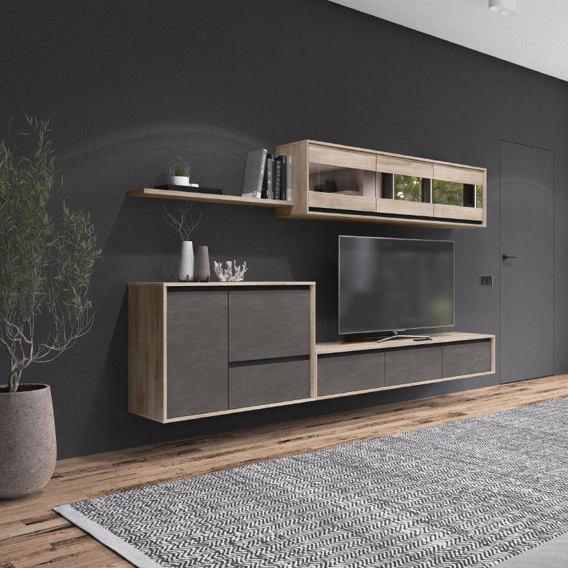 Навесной шкаф с ящиками LUNA LN012.3