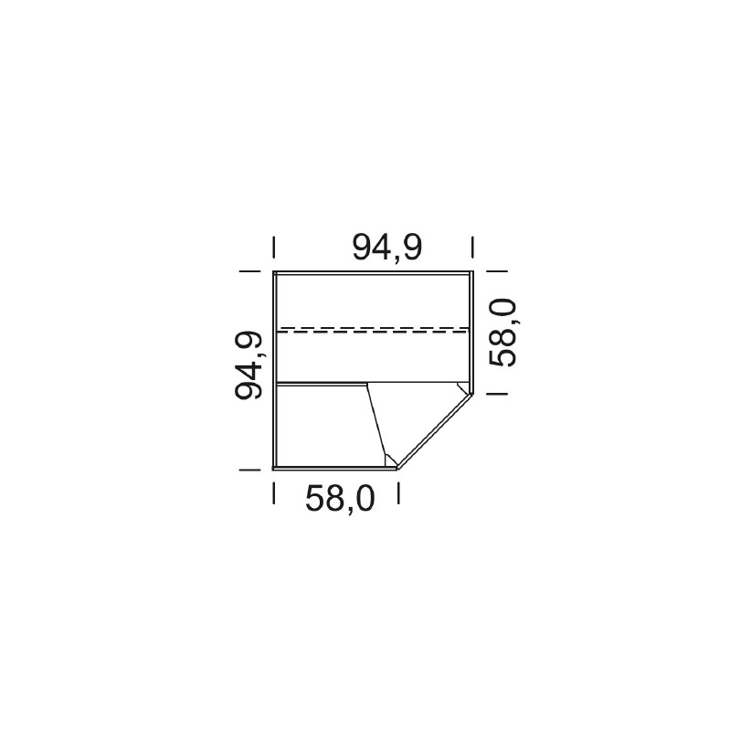 Угловой шкаф BRUNO BC1131.2