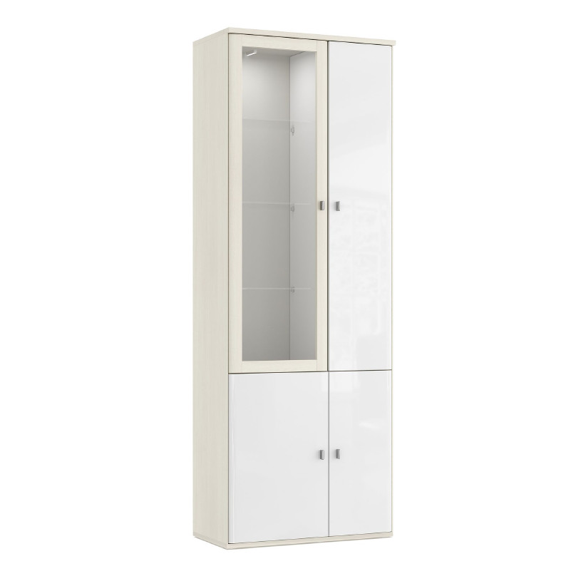 Шкаф-витрина со стеклянными полками ELEGANTE LE5384.2