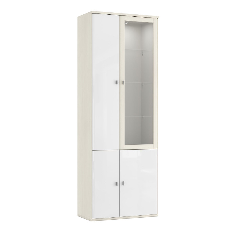 Шкаф-витрина со стеклянными полками ELEGANTE LE5384.2
