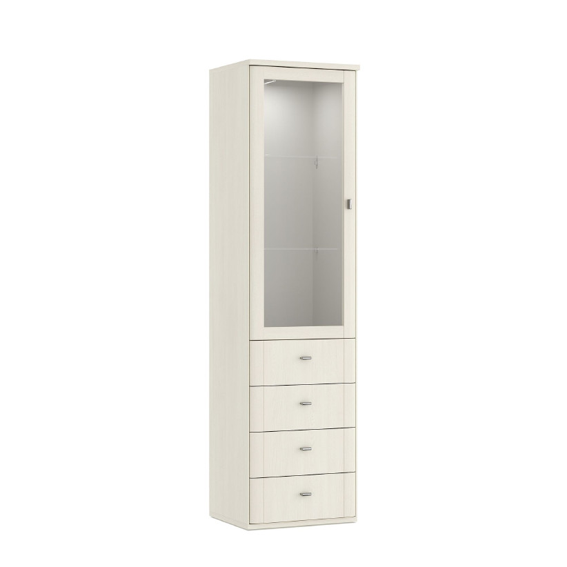 Шкаф-витрина со стеклянными полками ELEGANTE LE5351.1