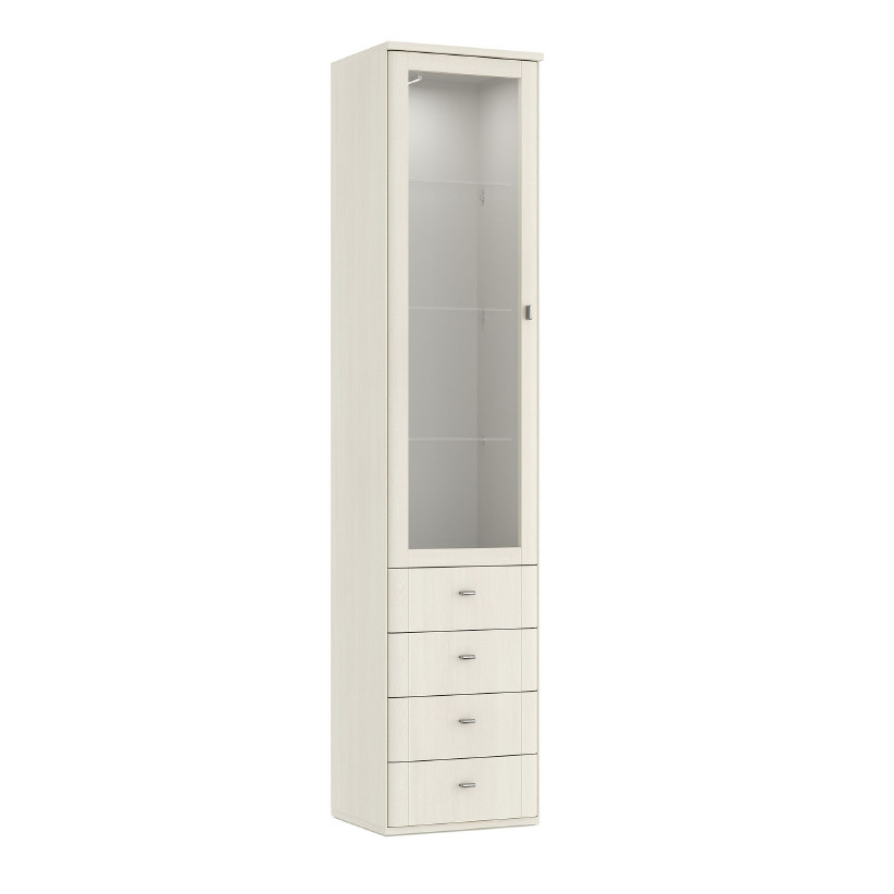 Шкаф-витрина со стеклянными полками ELEGANTE LE5371.1