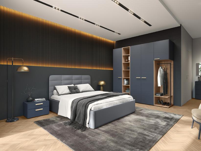 Двуспальная кровать с подъемным механизмом PRACTIC NK173.54