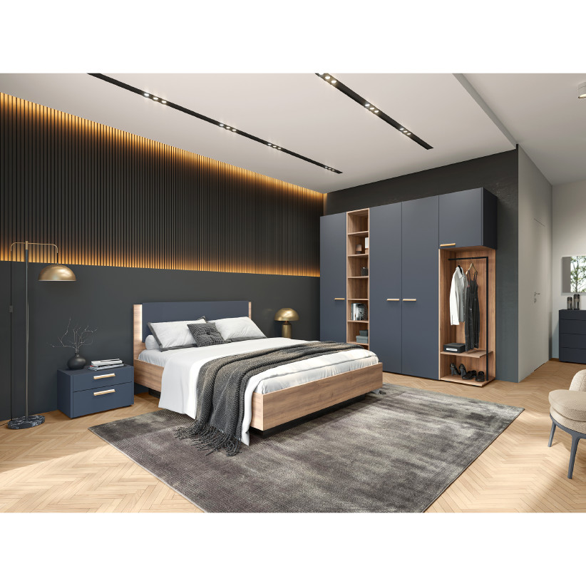 Двуспальная кровать с подъемным механизмом MERANO MR1201.1