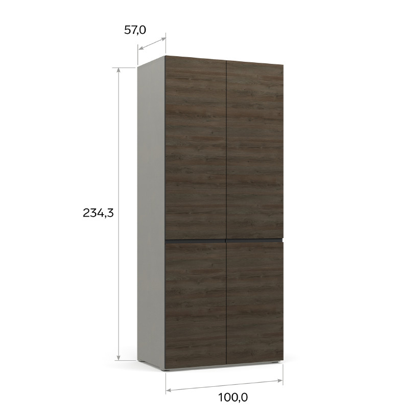 Двухдверный шкаф BRUNO BC1121.4