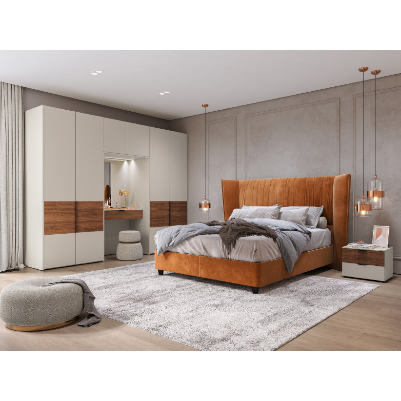 Шкаф со столом и зеркалом MONAKO MN151.1